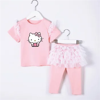 2020 New Fashion Girls Outfits Cartoon Hellokitty Printed Summer T-Shirt+Pants 2PCS Toddler Girls Clothing Set Children Clothes
2020 New Fashion Girls Outfits Cartoon Hellokitty Printed Summer T-Shirt+Pants 2PCS Toddler Girls Clothing Set Children Clothes
