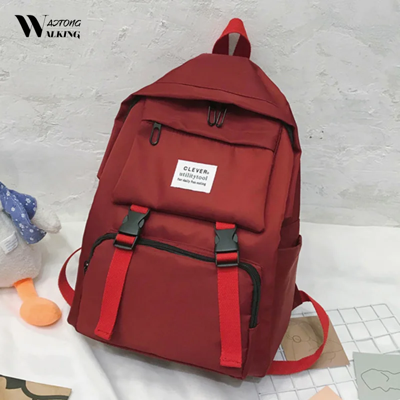 2020 New Women Multi-Pocket Backpack Solid Color School Bag For Teenage Girls Shoulder Travel Bag Nylon Book Bag
2020 New Women Multi-Pocket Backpack Solid Color School Bag For Teenage Girls Shoulder Travel Bag Nylon Book Bag