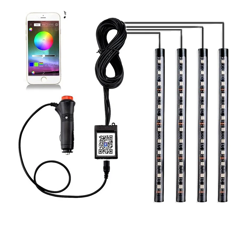 4pcs Car RGB LED Strip Light Car Styling Decorative Lamps Car Decorative LED Strip Lights Multicolor Atmosphere Light Strips
4pcs Car RGB LED Strip Light Car Styling Decorative Lamps Car Decorative LED Strip Lights Multicolor Atmosphere Light Strips