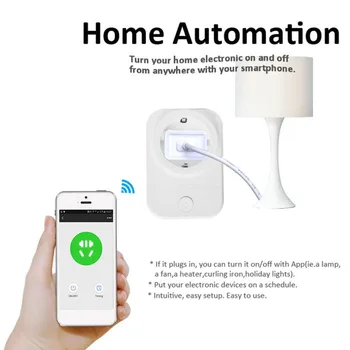 Intelligent WiFi Socket Wifi Smart Plug Home Automation for Phone App Timing for Switch Remote Control Wifi Socket
Intelligent WiFi Socket Wifi Smart Plug Home Automation for Phone App Timing for Switch Remote Control Wifi Socket
