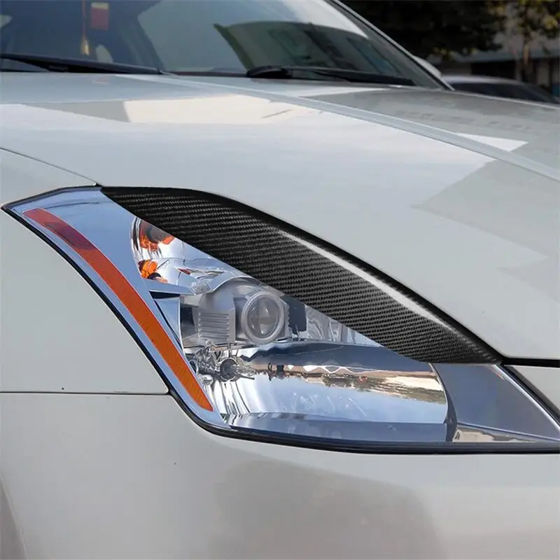 Carbon fiber Front Car headlights Decorative lamp eyebrow For Nissan 350z 06-09
Carbon fiber Front Car headlights Decorative lamp eyebrow For Nissan 350z 06-09