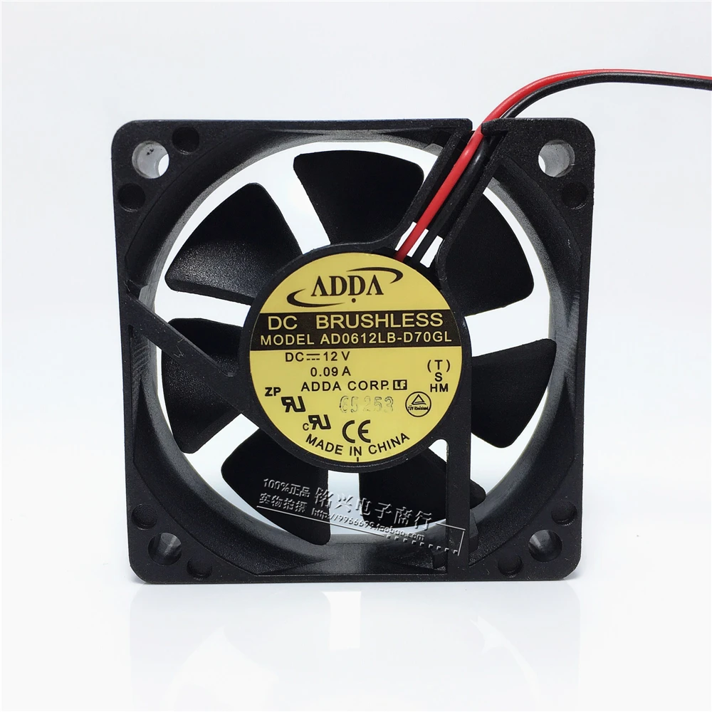 

New original 6015 6CM 12V 0.09A monitoring power supply mute cooling fan AD0612LB-D70GL