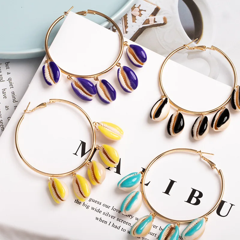 Hot earrings Bohemian exaggerated color drops of natural conch shell Earrings Weddings Party Ethnic
Hot earrings Bohemian exaggerated color drops of natural conch shell Earrings Weddings Party Ethnic