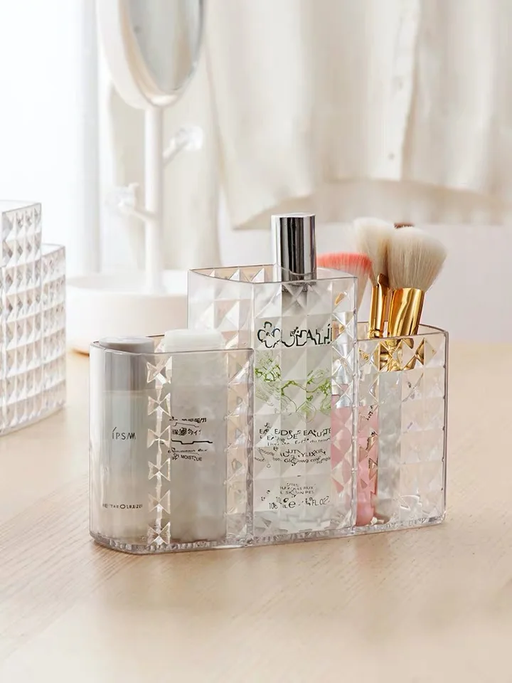 3 Grid Transparent Cosmetic Storage Box Dressing Table Storage Shelf Desktop Plastic Stationery Skin Care Products Finishing Box
3 Grid Transparent Cosmetic Storage Box Dressing Table Storage Shelf Desktop Plastic Stationery Skin Care Products Finishing Box