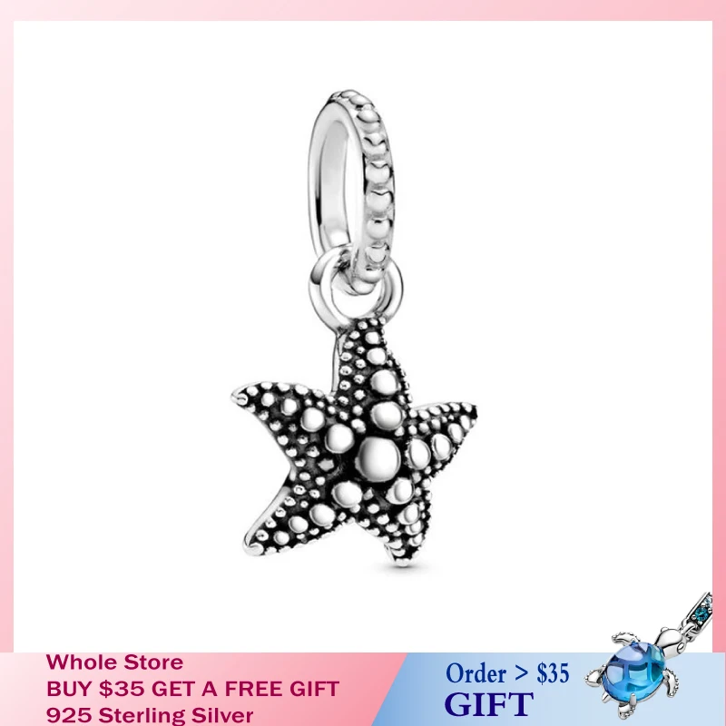 2020 New Summer 925 Sterling Silver Beaded Starfish Pendant charms fit Original Pandora Bracelets Beads DIY Women Jewelry
2020 New Summer 925 Sterling Silver Beaded Starfish Pendant charms fit Original Pandora Bracelets Beads DIY Women Jewelry