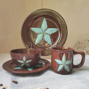 Tableware Ceramics Plate Bowl Crackle Glaze Cups Saucers Tea Cup Set Housewares Kitchen Coffee Mug Creative Utensils for Kitchen
Tableware Ceramics Plate Bowl Crackle Glaze Cups Saucers Tea Cup Set Housewares Kitchen Coffee Mug Creative Utensils for Kitchen