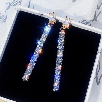 ZN New Fashion Crystal Classic Geometric Long Earrings For Woman Female Jewelry Korean Simple Earrings Women Gift
ZN New Fashion Crystal Classic Geometric Long Earrings For Woman Female Jewelry Korean Simple Earrings Women Gift