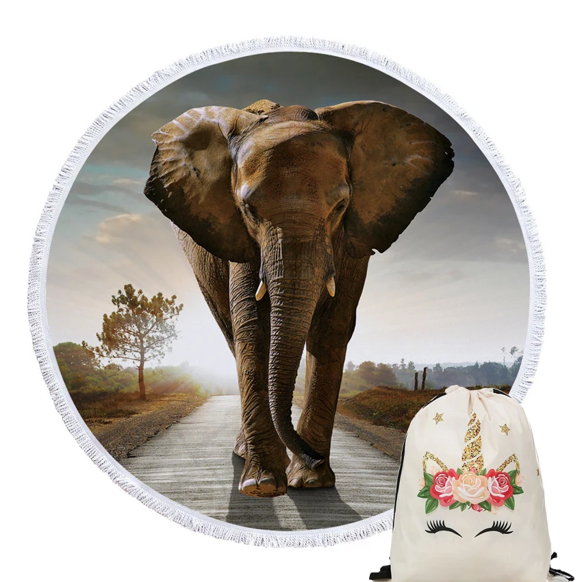 Cute Elephant Soft Round Beach Towel Animals Wall Tapestry Towel Seaside for Adults Kids with Drawstring Backpack Bag Blanket
Cute Elephant Soft Round Beach Towel Animals Wall Tapestry Towel Seaside for Adults Kids with Drawstring Backpack Bag Blanket