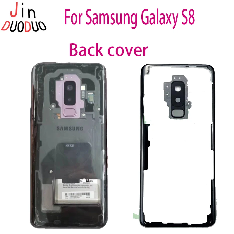

6.2"Housing Back For Samsung Galaxy S8 Battery Cover Glass Housing Back Cover For Samsung S8 LCD Back Cover Battery Housing