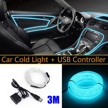 300cm 5V Car Interior Tube EL Wire String Decoration Light Strip Atmosphere Lamp Car Styling Accessories
300cm 5V Car Interior Tube EL Wire String Decoration Light Strip Atmosphere Lamp Car Styling Accessories