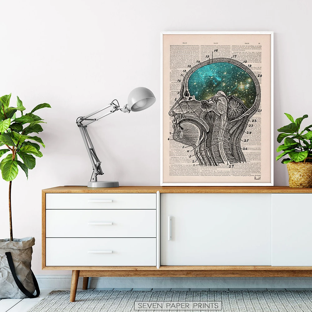 Anatomy Art Human Heart Brain Lungs Wall Art Canvas Painting Nordic Posters And Prints Wall Pictures Decor For Doctor Office