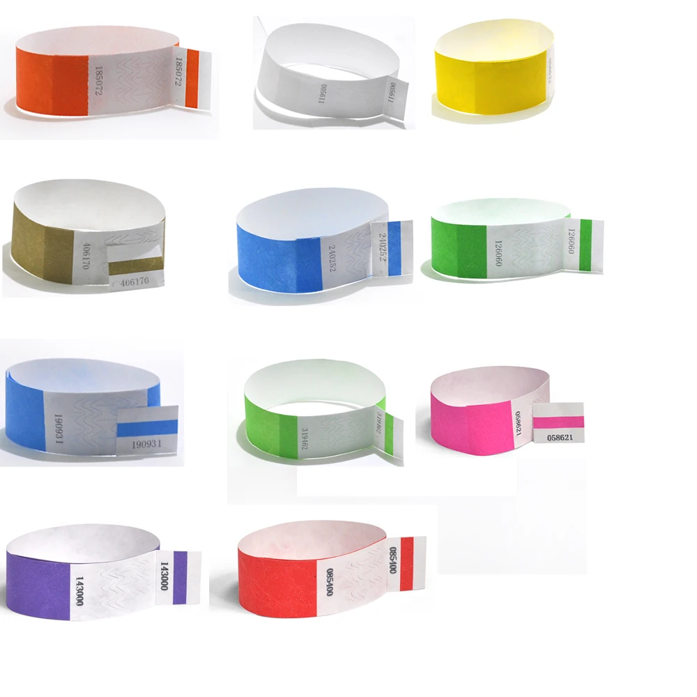 Solid NEW Color 1" Tyvek Wristbands Stub Detachable for ID Paper Wristbands for Party Events Only 100 Pieces
Solid NEW Color 1" Tyvek Wristbands Stub Detachable for ID Paper Wristbands for Party Events Only 100 Pieces