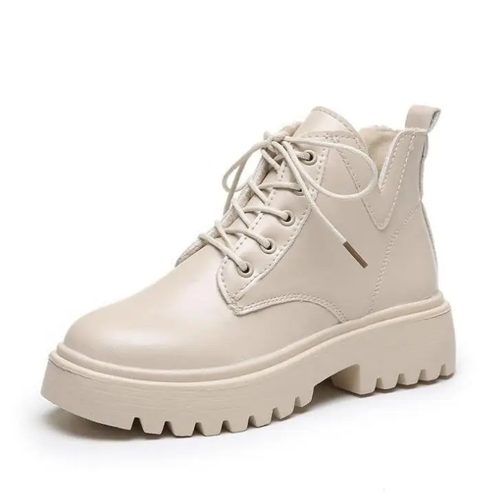 2020 Autumn Boots Women Ankle Boots Beige Leather Combat Boots Fashion Gothic Shoes Soft Rubber Sole Black Ankle Boot for Women
2020 Autumn Boots Women Ankle Boots Beige Leather Combat Boots Fashion Gothic Shoes Soft Rubber Sole Black Ankle Boot for Women