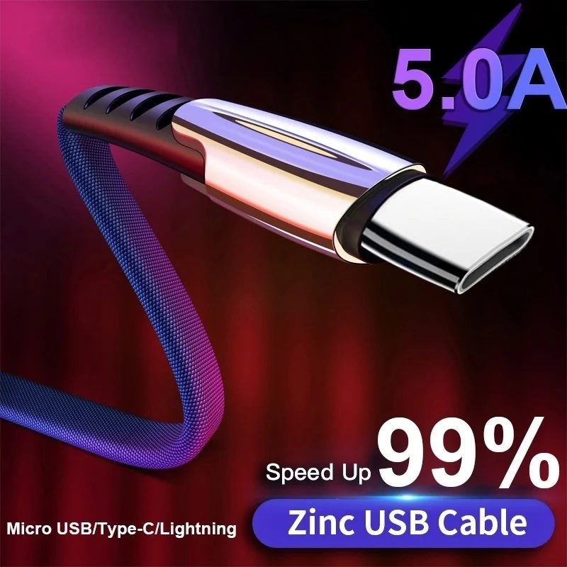 5A USB Type C Cable For Huawei P30 Pro 3.1 Quick 3.0 Cord Phone Charger iPhone XS Wire Charging Redmi Note 7 K20 | Мобильные