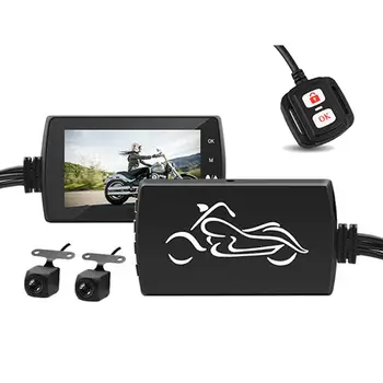 Motorcycle DVR Front/Rear Dual Lens Wire-controlled Waterproof USB HD 1080P TF Card Video Recorder 3 Inch 170 Degree Angle
Motorcycle DVR Front/Rear Dual Lens Wire-controlled Waterproof USB HD 1080P TF Card Video Recorder 3 Inch 170 Degree Angle