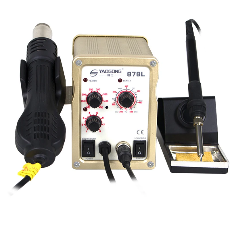 YAOGONG 878L Hot Air Gun Desoldering Station 2-in-1 Adjustable Constant Temperature Mobile Phone Repair Hot
YAOGONG 878L Hot Air Gun Desoldering Station 2-in-1 Adjustable Constant Temperature Mobile Phone Repair Hot