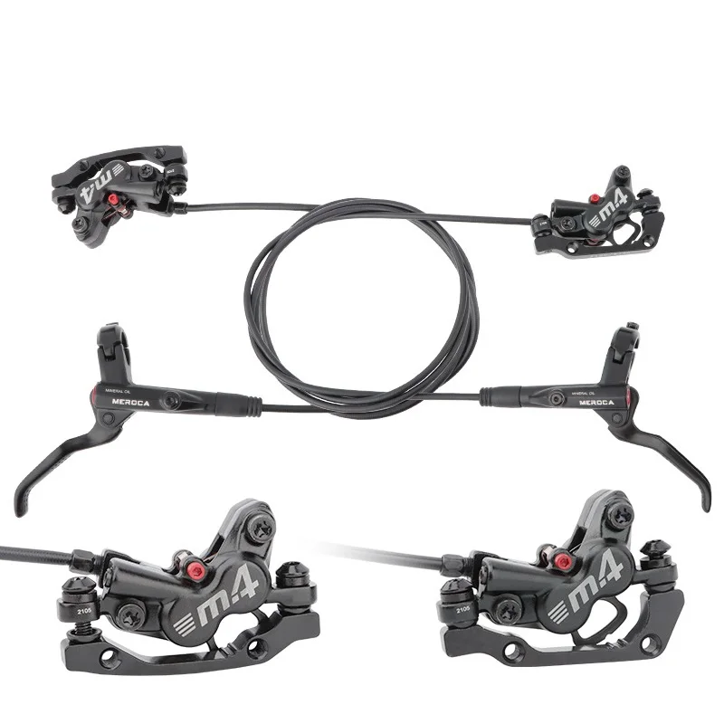 4 Piston Bicycle Hydraulic Disc Brake Resin Brake Pads Front Rear 800/1400mm Mountain Bike Oil Pressure MTB DH FR Caliper Brake
4 Piston Bicycle Hydraulic Disc Brake Resin Brake Pads Front Rear 800/1400mm Mountain Bike Oil Pressure MTB DH FR Caliper Brake
