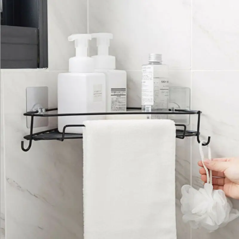 Snap Up Bathroom Kitchen Corner Shelf Triangle Wall Corner Storage Holder Rack Shelf with Hooks Easy Install
Snap Up Bathroom Kitchen Corner Shelf Triangle Wall Corner Storage Holder Rack Shelf with Hooks Easy Install