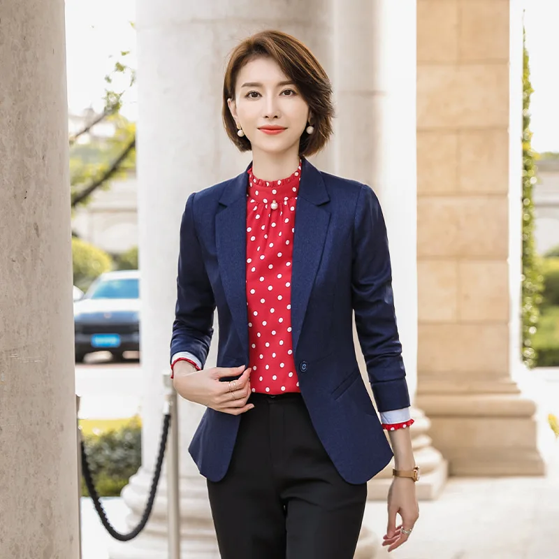 2019 Autumn & Winter New Style Fashion Slimming Wrinkle Resistant No Iron Wear-Resistant Denim Blue Single-Button Small Suit Wom
2019 Autumn & Winter New Style Fashion Slimming Wrinkle Resistant No Iron Wear-Resistant Denim Blue Single-Button Small Suit Wom