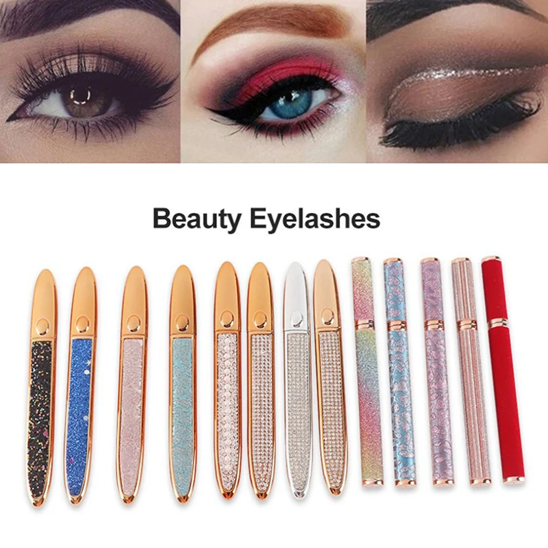 1 PC 2021 Self-adhesive 2 In Magic Lash Liner Glue Pen Non Magnetic No Diamond Bling Glitter Liquid Eyeliner Waterproof |
