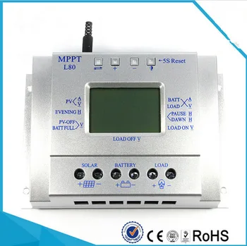 12v24v80a solar controller L80 electric quantity voltage current LCD solar charging controller
12v24v80a solar controller L80 electric quantity voltage current LCD solar charging controller
