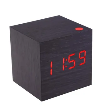 Classic Multifunction Square Wood Digital Alarm Clock Calendar Thermometer for House Office (Black + Red)
Classic Multifunction Square Wood Digital Alarm Clock Calendar Thermometer for House Office (Black + Red)