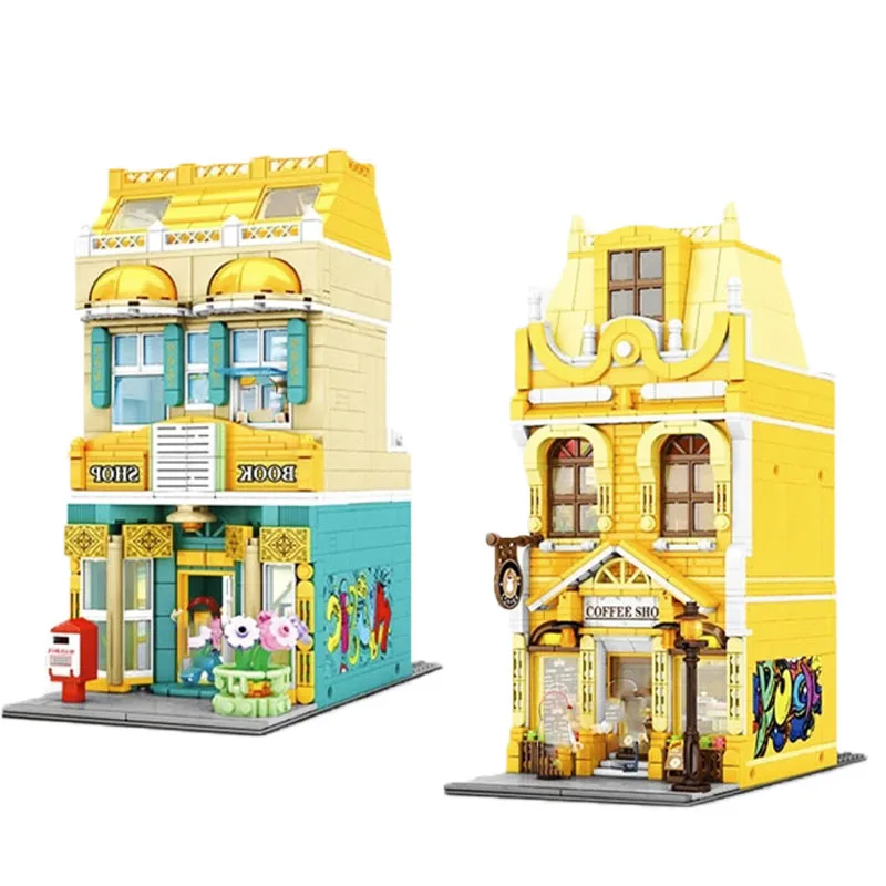 European Street View Building Blocks European Style Cafe European Bookstore Bricks 3D Model Puzzle Toys For Kids Birthday Gifts
European Street View Building Blocks European Style Cafe European Bookstore Bricks 3D Model Puzzle Toys For Kids Birthday Gifts