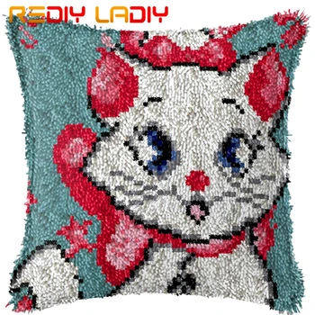 Latch Hook Cushion Miss Kitten Pre-Printed Canvas Cushion Front Acrylic Yarn Crochet Pillow Case Kit Sofa Bed Pillow Home Decor
Latch Hook Cushion Miss Kitten Pre-Printed Canvas Cushion Front Acrylic Yarn Crochet Pillow Case Kit Sofa Bed Pillow Home Decor