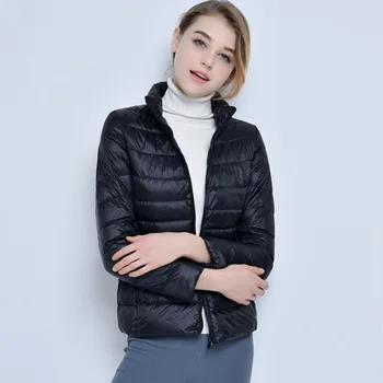 Women Cropped Jacket Light Thin Style 2019 Autumn Fashion Ladies Bomber Jacket Warm Duck Down Filler Female Fall Slim Short Coat
Women Cropped Jacket Light Thin Style 2019 Autumn Fashion Ladies Bomber Jacket Warm Duck Down Filler Female Fall Slim Short Coat