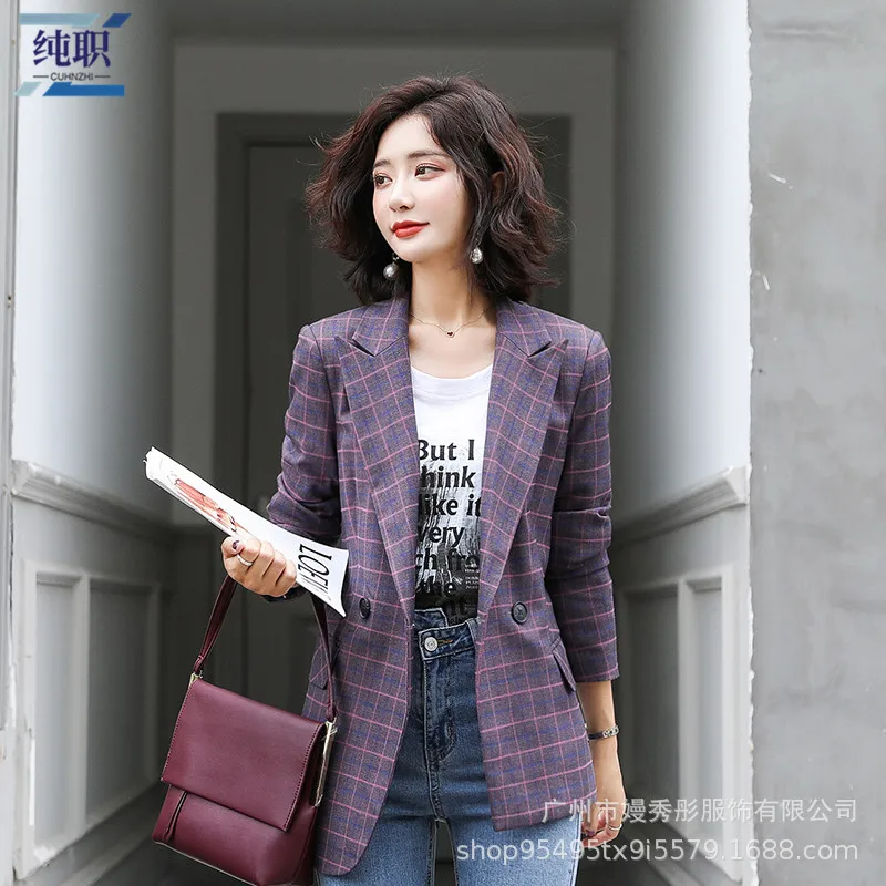 2019 Spring And Autumn New Style Korean-style Casual Business Small Suit Coat Online Celebrity Retro British Style Plaid Suit Wo
2019 Spring And Autumn New Style Korean-style Casual Business Small Suit Coat Online Celebrity Retro British Style Plaid Suit Wo