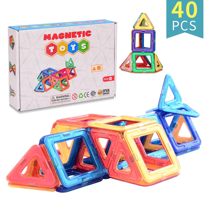 40pcs/Set Magnetic Designer Construction Set Model & Building Plastic Magnetic Blocks Educational Toys For Kids Gift
40pcs/Set Magnetic Designer Construction Set Model & Building Plastic Magnetic Blocks Educational Toys For Kids Gift