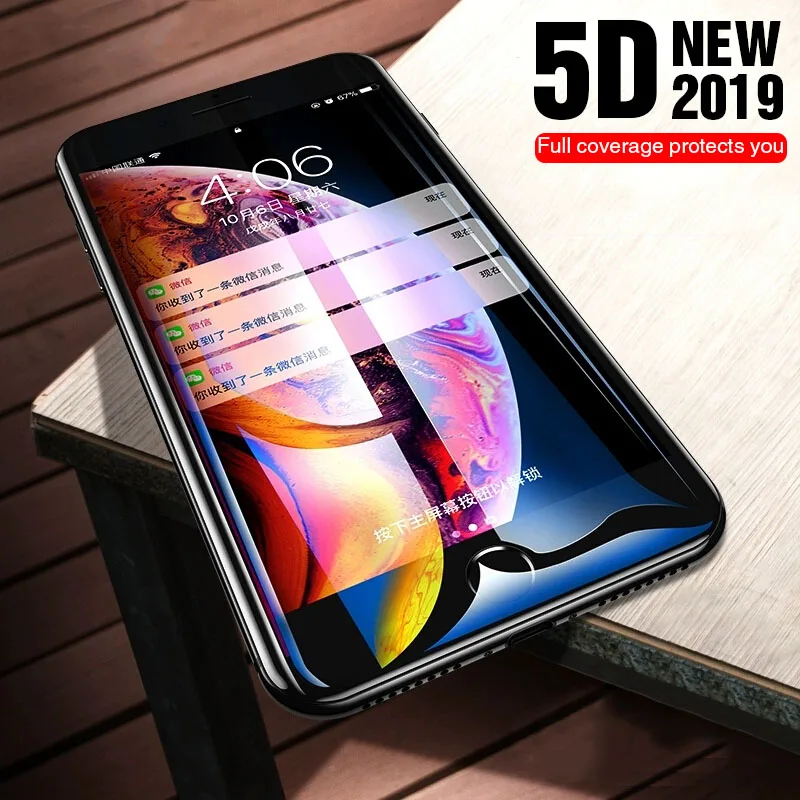 5D Full Cover Screen Protector Protective Glass on the for iphone 6 7 8 Plus X XS Glass For iphone xr xs max 5 5s Tempered Glass
5D Full Cover Screen Protector Protective Glass on the for iphone 6 7 8 Plus X XS Glass For iphone xr xs max 5 5s Tempered Glass