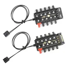 PC Speed Controller Adapter Motherboard 1 to 10pin fan 4 Pin PWM Cooler Fan HUB Splitter Extension 12V Power Supply Socket
PC Speed Controller Adapter Motherboard 1 to 10pin fan 4 Pin PWM Cooler Fan HUB Splitter Extension 12V Power Supply Socket