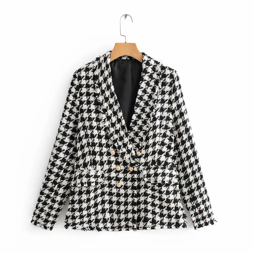 Suit 2019 Autumn Europe And America WOMEN'S Dress Tweed Double Breasted Thousands of Birds Casual Suit A8she8168
Suit 2019 Autumn Europe And America WOMEN'S Dress Tweed Double Breasted Thousands of Birds Casual Suit A8she8168
