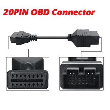 20 PIN Adapter OBD2 Cable for KIA Sportage 20PIN OBD Connector 20-16PIN Diagnostic Cable To Auto Scanner Convert Connector
20 PIN Adapter OBD2 Cable for KIA Sportage 20PIN OBD Connector 20-16PIN Diagnostic Cable To Auto Scanner Convert Connector
