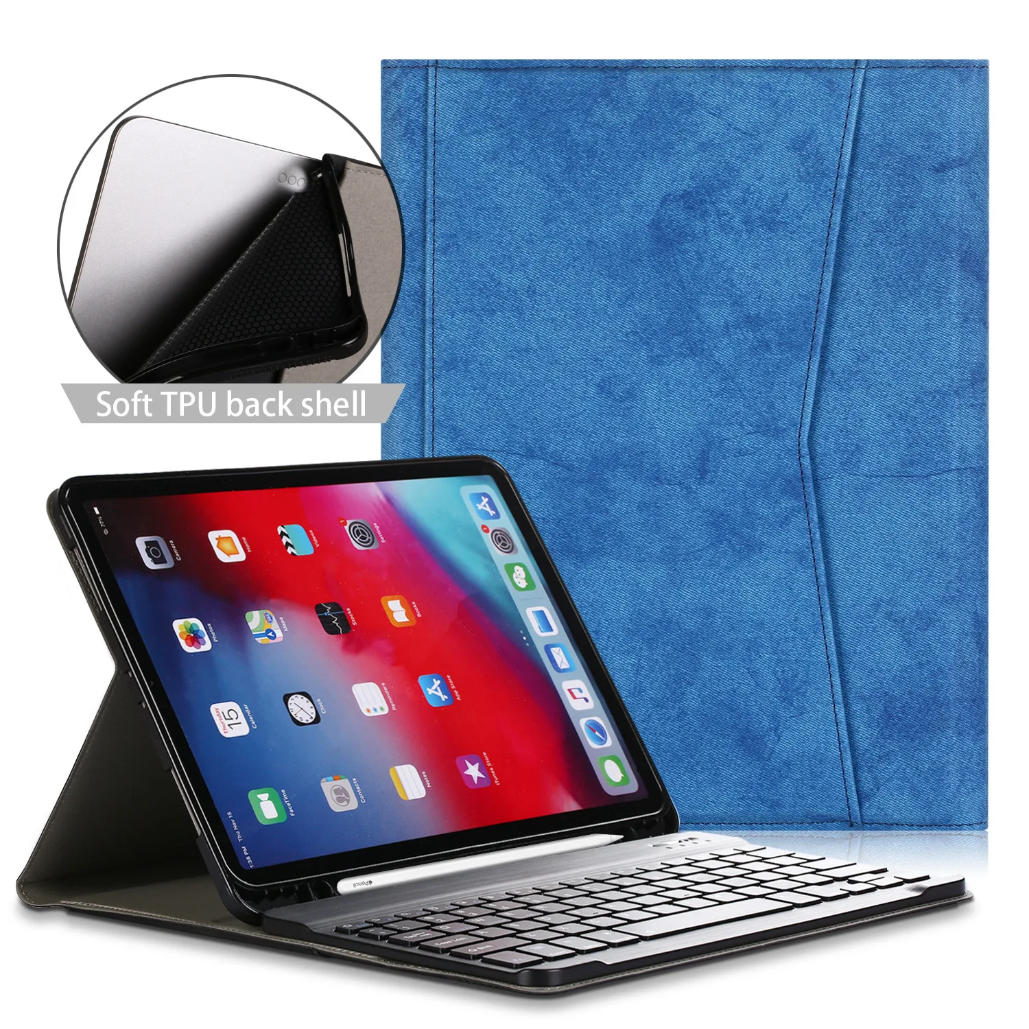 For iPad Pro 11 2020 Case with Keyboard Trackpad Holder Metal Panel Tablet Bluetooth Detachable American Keyboard Case
For iPad Pro 11 2020 Case with Keyboard Trackpad Holder Metal Panel Tablet Bluetooth Detachable American Keyboard Case