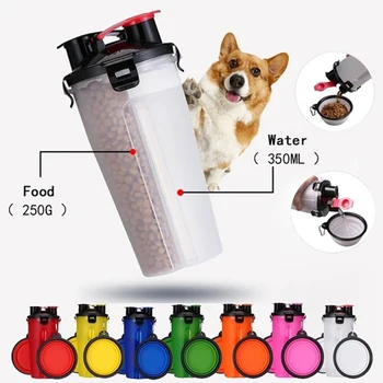 Dog Bowls Portable 2 In 1 Pet Folding Water Bottle Food Container with Silicone Pet Bowl Outdoor Travel Dog Cat Feeder Cup Bowl
Dog Bowls Portable 2 In 1 Pet Folding Water Bottle Food Container with Silicone Pet Bowl Outdoor Travel Dog Cat Feeder Cup Bowl