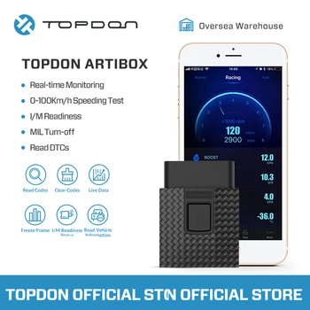 TOPDON ArtiBox Bluetooth 4.0 OBDII Scanner Adapter OBD2 Car Diagnostic Tool Full Function OBD Automotive Code Reader PK AP200
TOPDON ArtiBox Bluetooth 4.0 OBDII Scanner Adapter OBD2 Car Diagnostic Tool Full Function OBD Automotive Code Reader PK AP200