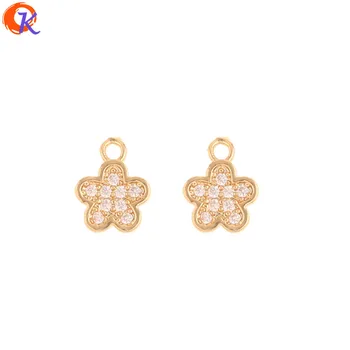Cordial Design 30Pcs 7*8MM Jewelry Accessories/CZ Charms/DIY Making/Flower Shape/Genuine Gold Plating/Hand Made/Earring Findings
Cordial Design 30Pcs 7*8MM Jewelry Accessories/CZ Charms/DIY Making/Flower Shape/Genuine Gold Plating/Hand Made/Earring Findings