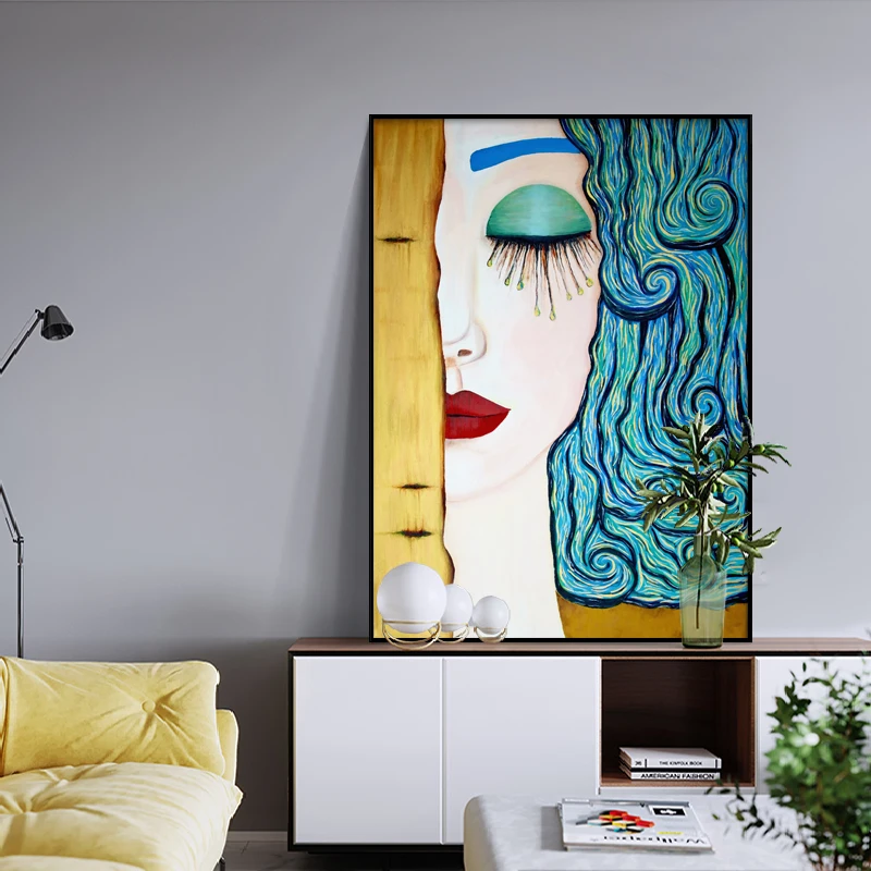 Abstract Kiss Tear Canvas Poster By Gustav Klimt Famous Canvas Paintings Modern Art Cuadros Wall Pictures for Living Room Decor
Abstract Kiss Tear Canvas Poster By Gustav Klimt Famous Canvas Paintings Modern Art Cuadros Wall Pictures for Living Room Decor