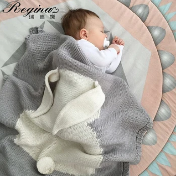 REGINA Children's Day Baby Blankets Swaddle Knitted Blanket For Kid 3D Rabbit Cartoon Design Boy Girl Air Conditioning Quilt
REGINA Children's Day Baby Blankets Swaddle Knitted Blanket For Kid 3D Rabbit Cartoon Design Boy Girl Air Conditioning Quilt