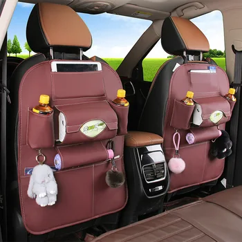 Car leather storage bag seat back hanging bag multifunctional storage tray foldable seat back bag sundries storage supplies 
Car leather storage bag seat back hanging bag multifunctional storage tray foldable seat back bag sundries storage supplies