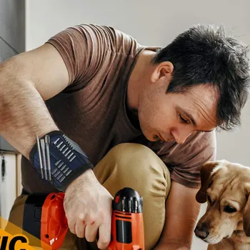 Strong Magnets Wristband Holding Tools Nails Screws Drill Bits for Men Father Handyman ALI88 
Strong Magnets Wristband Holding Tools Nails Screws Drill Bits for Men Father Handyman ALI88