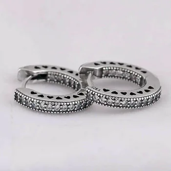 Original Women Small Hearts of PAN With Crystal 925 Sterling Silver Earrings For Women Wedding Gift Fine Birthday Jewelry
Original Women Small Hearts of PAN With Crystal 925 Sterling Silver Earrings For Women Wedding Gift Fine Birthday Jewelry