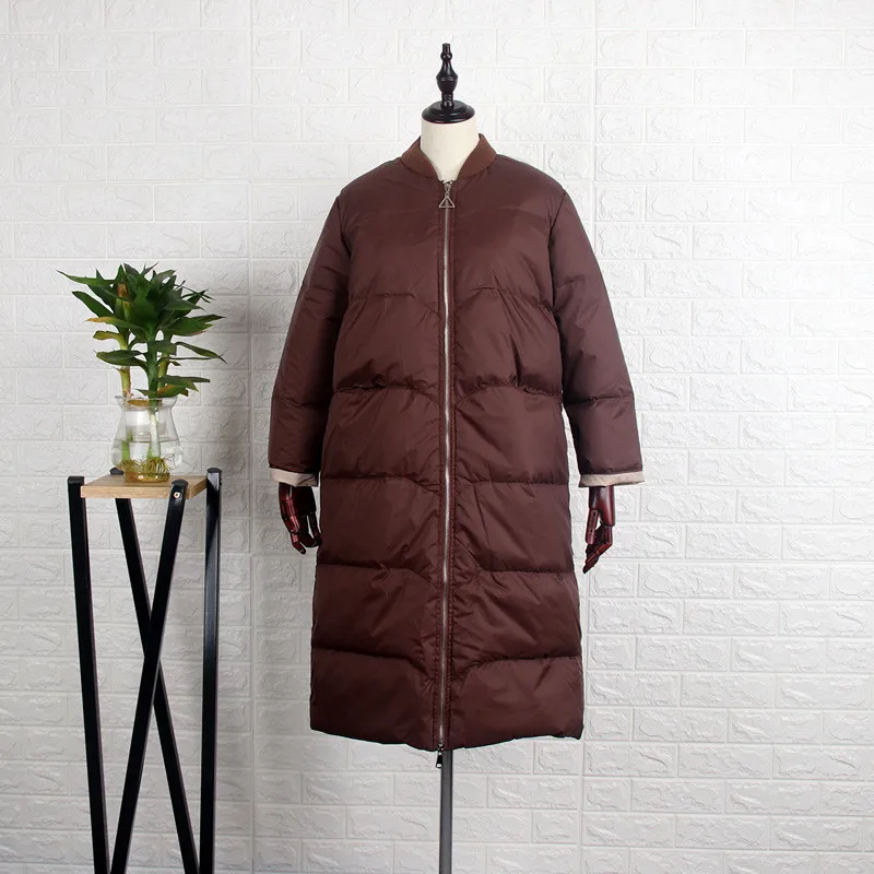 New Autumn Winter Women Warm Thicken Down Jacket Casual White Duck Down Jackets Parka Female Long Coat Baseball Outerwear AB1688 
New Autumn Winter Women Warm Thicken Down Jacket Casual White Duck Down Jackets Parka Female Long Coat Baseball Outerwear AB1688