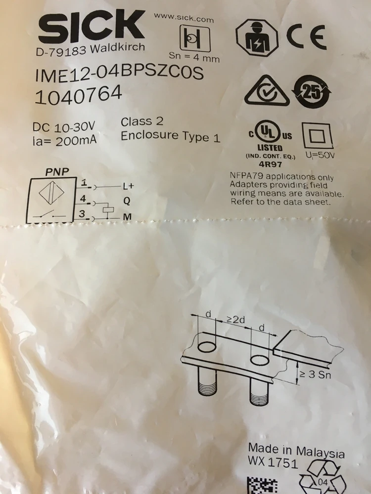 

100% new original sick Proximity switch IME12-04BPSZC0S IME08-02BPSZT0S IME12-08NPSZW2S IME12-08NNSZC0S IME12-04BPSZW2S