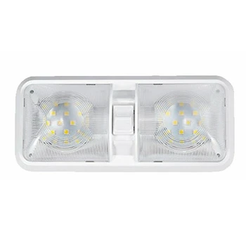 NEW-Universal Car Ceiling Double e Light for Camper Trailer Marine RV 48 LED 12V 520LM Car Light Lamp White Roof Lamp
NEW-Universal Car Ceiling Double e Light for Camper Trailer Marine RV 48 LED 12V 520LM Car Light Lamp White Roof Lamp
