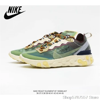 Nike Upcoming React Element 87 reactive element translucent gauze Men's jogging shoes AQ1090-101
Nike Upcoming React Element 87 reactive element translucent gauze Men's jogging shoes AQ1090-101