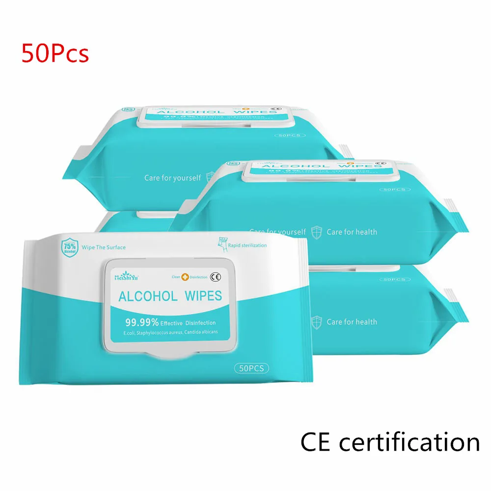 50pcs/box Disinfection Wipes Wet Antiseptic Pads Alcohol Cleaning Wet Wipes Swabs Skin Care Sterilization First Aid Tissue Box
50pcs/box Disinfection Wipes Wet Antiseptic Pads Alcohol Cleaning Wet Wipes Swabs Skin Care Sterilization First Aid Tissue Box