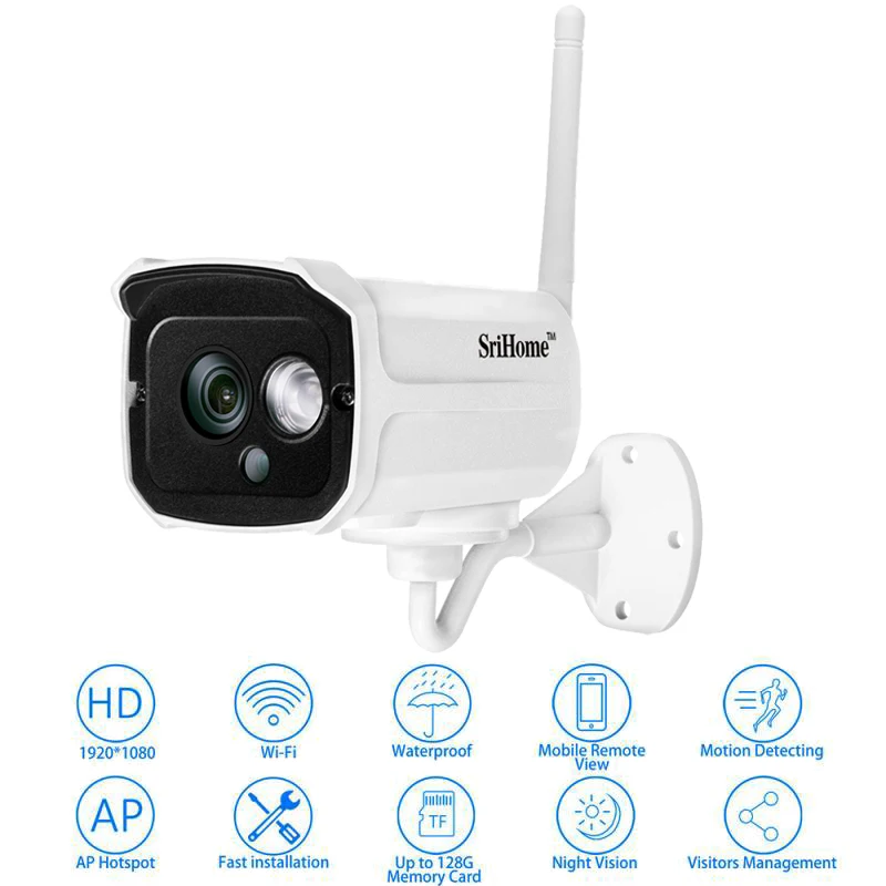 Sricam SH024 1080P Wireless Wifi IP Camera 2.0MP AP Hotspot Onvif Security Outdoor Waterproof Camera Night Vision Cameras
Sricam SH024 1080P Wireless Wifi IP Camera 2.0MP AP Hotspot Onvif Security Outdoor Waterproof Camera Night Vision Cameras